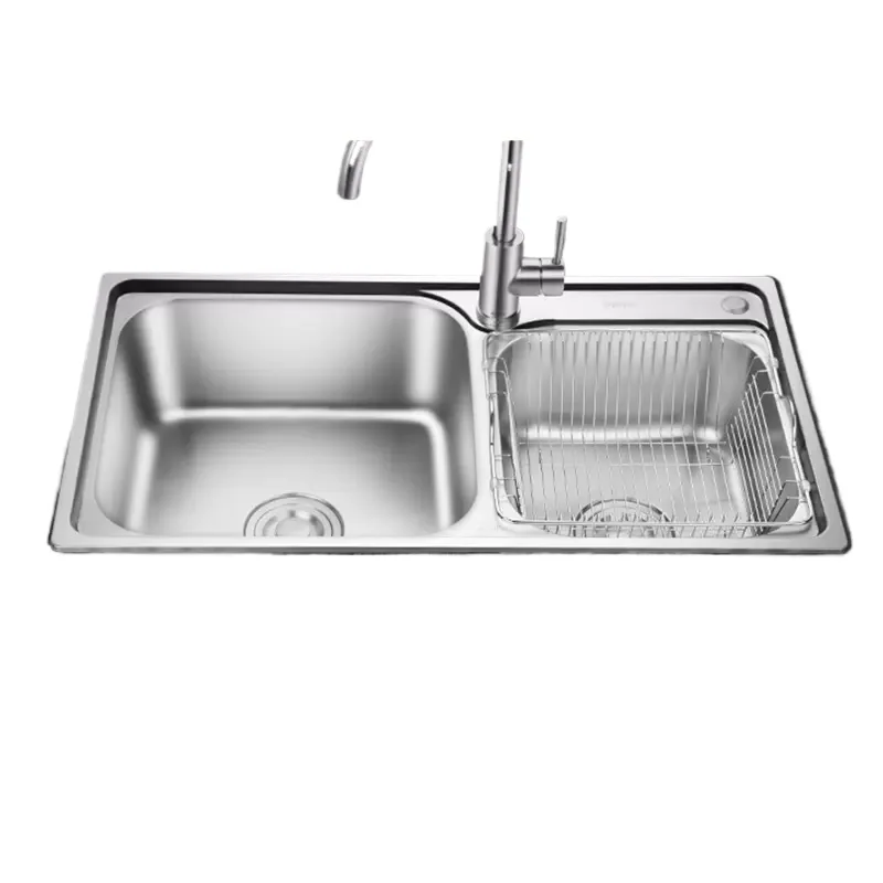 *Vegetable basin 304 stainless steel sink double sink, household kitchen dishwashing and vegetable sink integrated
*Vegetable basin 304 stainless steel sink double sink, household kitchen dishwashing and vegetable sink integrated