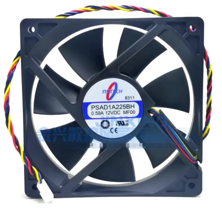 AAVID PSAD1A225BH MF00 DC 12V 0.59A 120x120x25mm 4-Wire Server Cooling Fan
AAVID PSAD1A225BH MF00 DC 12V 0.59A 120x120x25mm 4-Wire Server Cooling Fan