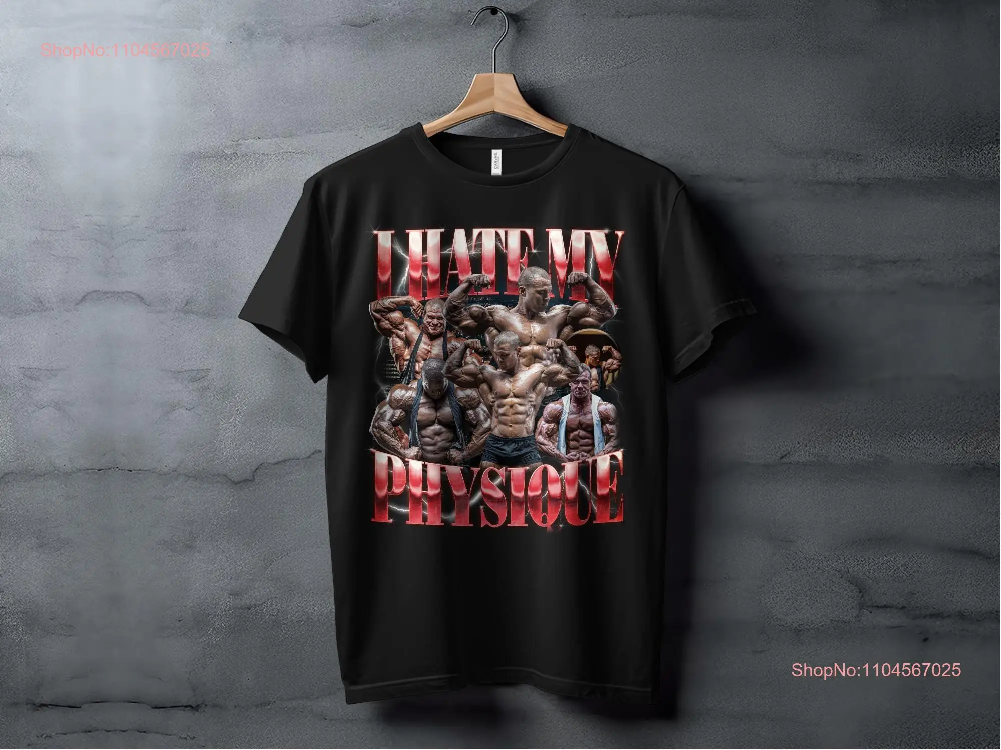 Funny Gym T Shirt I Hate My Physique Bodybuilding Fitness Muscle Workout Humor long or short sleeves
Funny Gym T Shirt I Hate My Physique Bodybuilding Fitness Muscle Workout Humor long or short sleeves