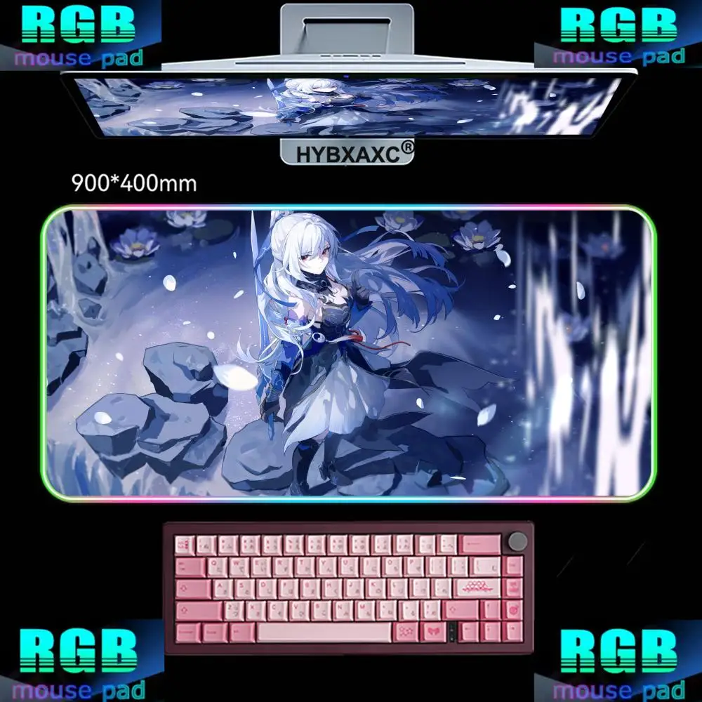 HYBXAXC Mouse Pad RGB Gaming Desk Mat HD Gamer Large LED Light XXL Jing Liu Mouse Pad Honkai Star Rail Jingliu RGB Mouse Pad
HYBXAXC Mouse Pad RGB Gaming Desk Mat HD Gamer Large LED Light XXL Jing Liu Mouse Pad Honkai Star Rail Jingliu RGB Mouse Pad