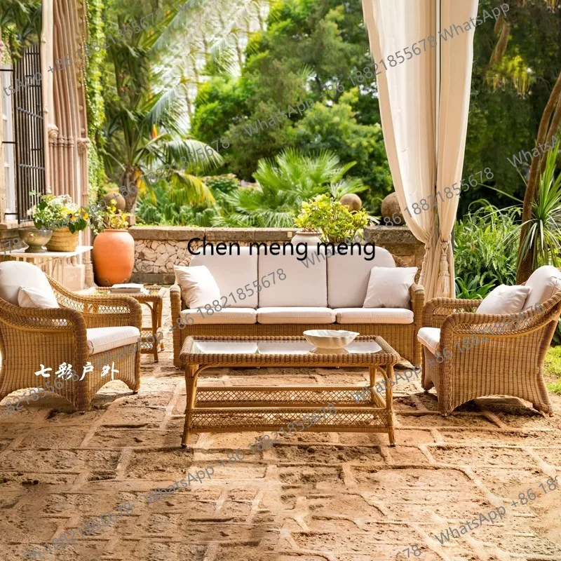 Outdoor sofa courtyard villa rattan furniture leisure outdoor terrace balcony rattan chair sofa combination
Outdoor sofa courtyard villa rattan furniture leisure outdoor terrace balcony rattan chair sofa combination