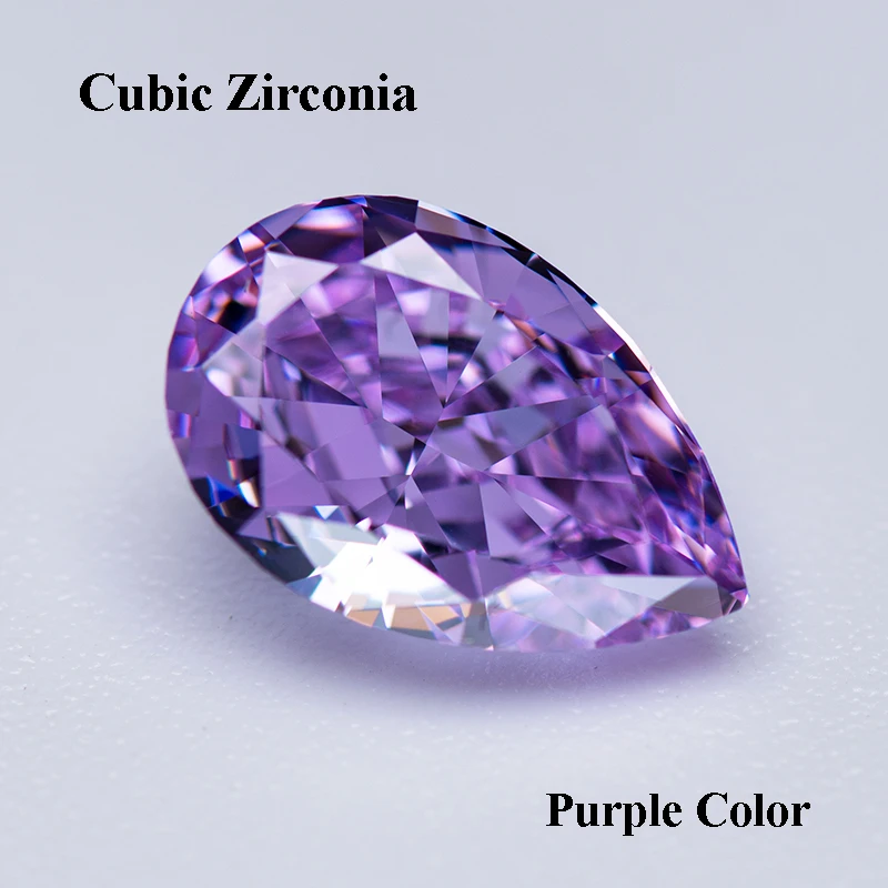 Cubic Zirconia Crushed Ice Cut Purple Color Pear Shape Charms Beads for Diy Jewelry Making Pendant Ring Materials No Certificate
Cubic Zirconia Crushed Ice Cut Purple Color Pear Shape Charms Beads for Diy Jewelry Making Pendant Ring Materials No Certificate