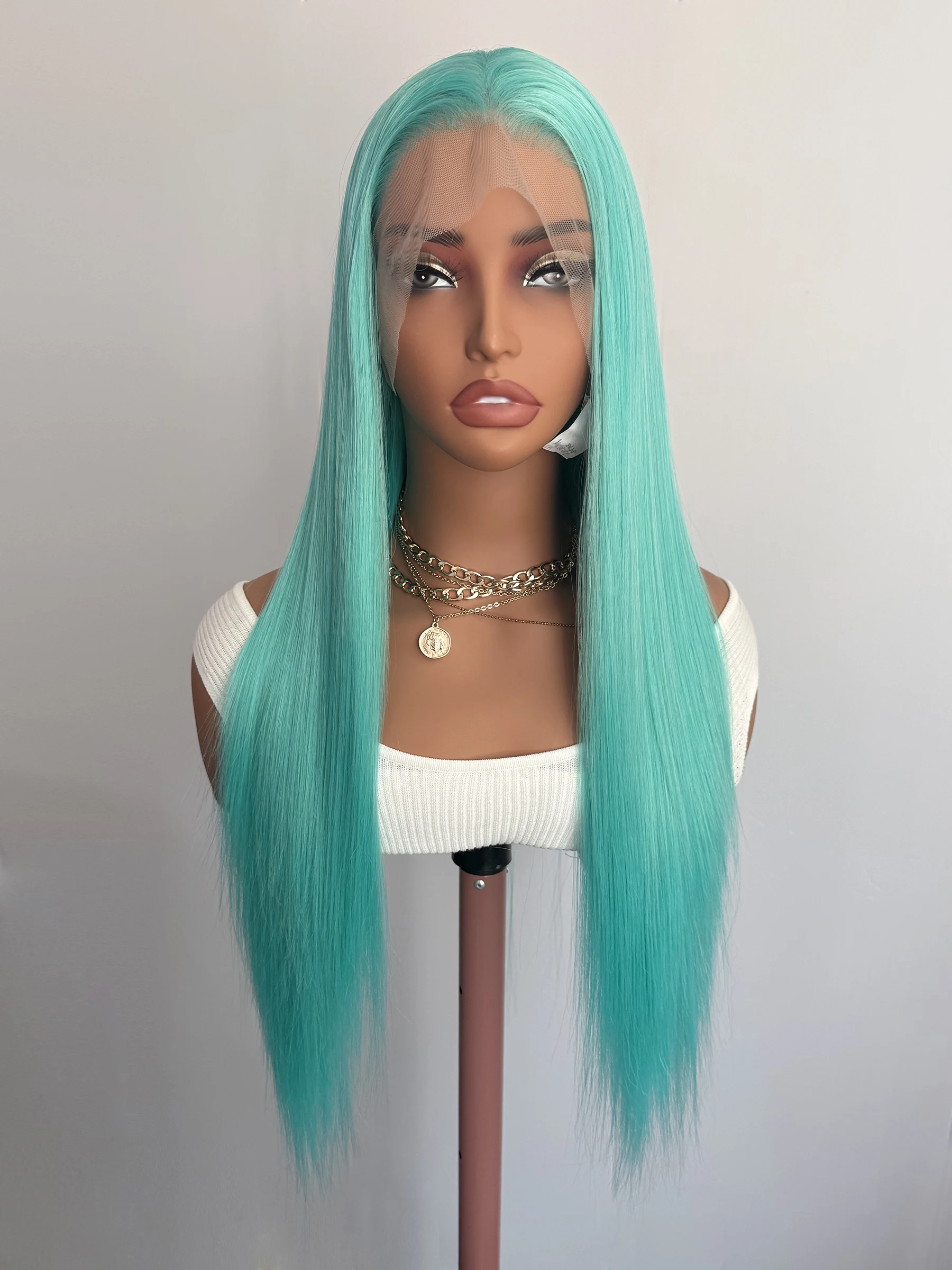 Blue Green Lace Wig 13x4 Long Silky Straight Synthetic Lace Front Wigs for Women Natural Hairline Cosplay Daily Wear Drag Queen
Blue Green Lace Wig 13x4 Long Silky Straight Synthetic Lace Front Wigs for Women Natural Hairline Cosplay Daily Wear Drag Queen