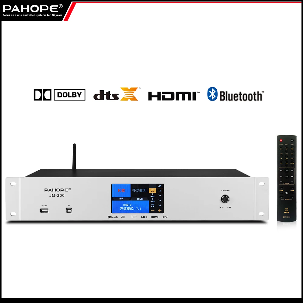 PAHOPE 7.1 Home Theater Preamplifier Digital DSP Panoramic Sound Decoding TB USB 4k KTV Effect Reverb Amplifier
PAHOPE 7.1 Home Theater Preamplifier Digital DSP Panoramic Sound Decoding TB USB 4k KTV Effect Reverb Amplifier