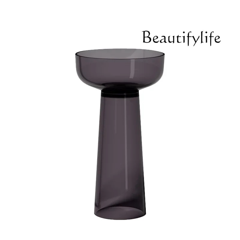 Transparent resin column basin Hotel bathroom Color round integrated floor type hand wash basin
Transparent resin column basin Hotel bathroom Color round integrated floor type hand wash basin