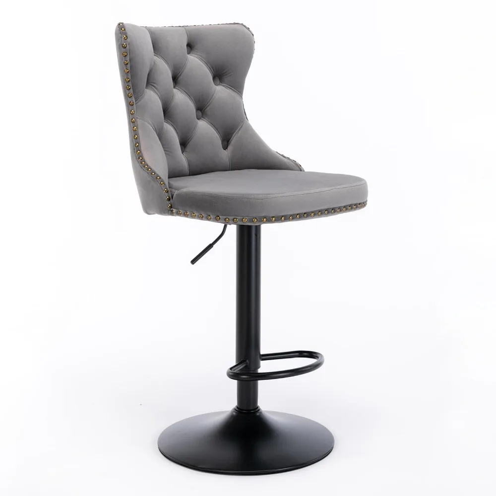 Swivel Velvet Barstools Adjusatble Seat Modern Upholstered Bar Stools with Backs Comfortable Tufted,Set of 2
Swivel Velvet Barstools Adjusatble Seat Modern Upholstered Bar Stools with Backs Comfortable Tufted,Set of 2
