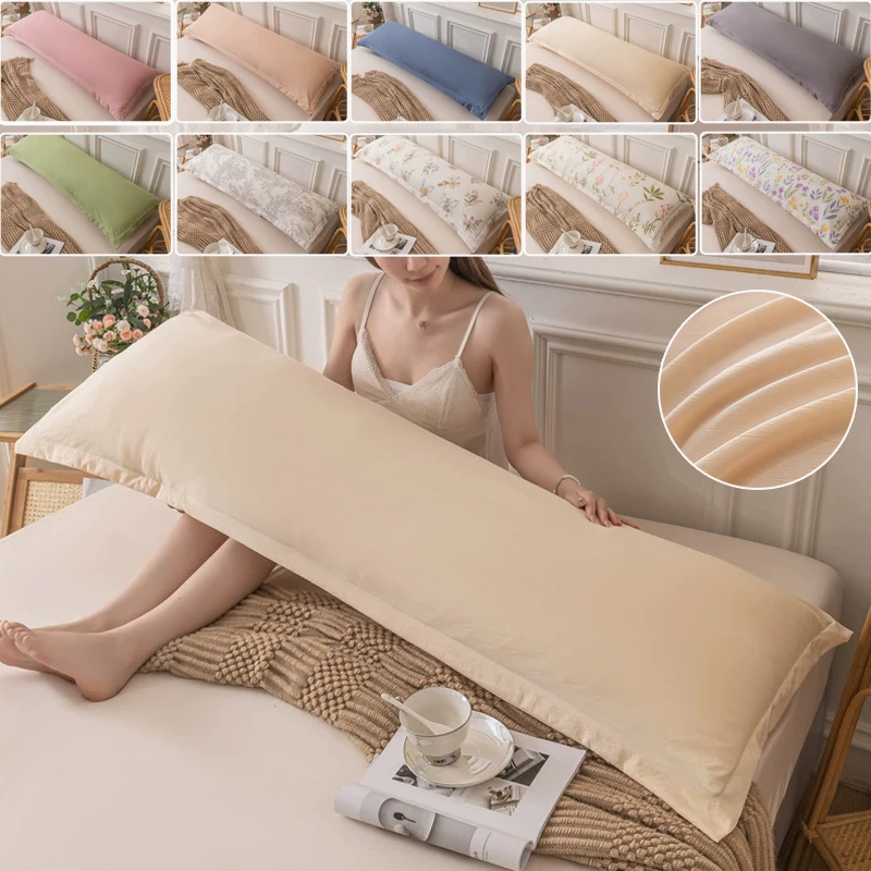 Solid color One Piece Pillowcase Extended Skin-friendly Long Pillow Case Washable Home Decorative Pillowcase cojines decorativos
Solid color One Piece Pillowcase Extended Skin-friendly Long Pillow Case Washable Home Decorative Pillowcase cojines decorativos