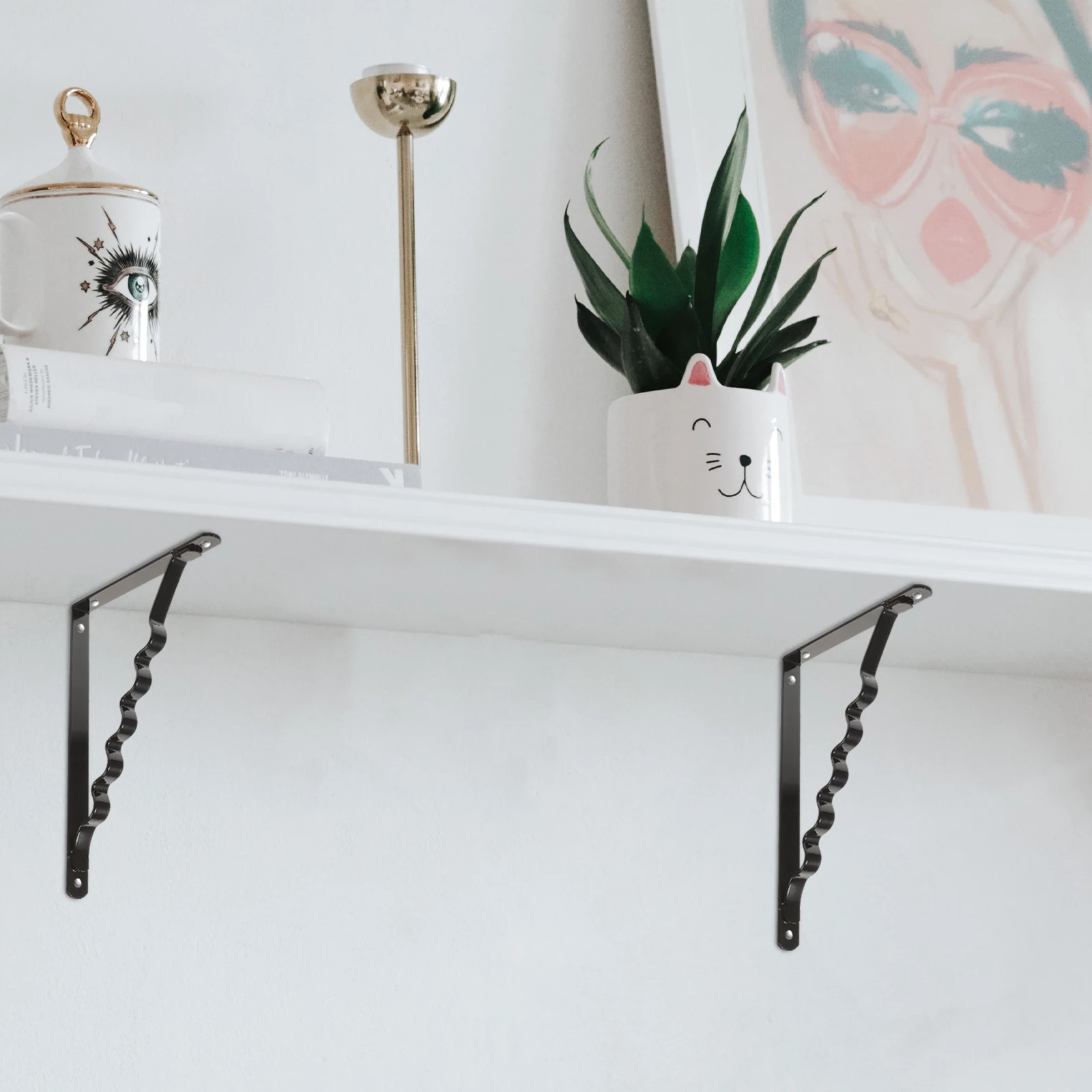 2pcs Iron Wall Mounted Supports Triangle Brackets Heavy Duty Shelf Brackets For Bathroom Kitchen Balcony Workshop Durable
2pcs Iron Wall Mounted Supports Triangle Brackets Heavy Duty Shelf Brackets For Bathroom Kitchen Balcony Workshop Durable