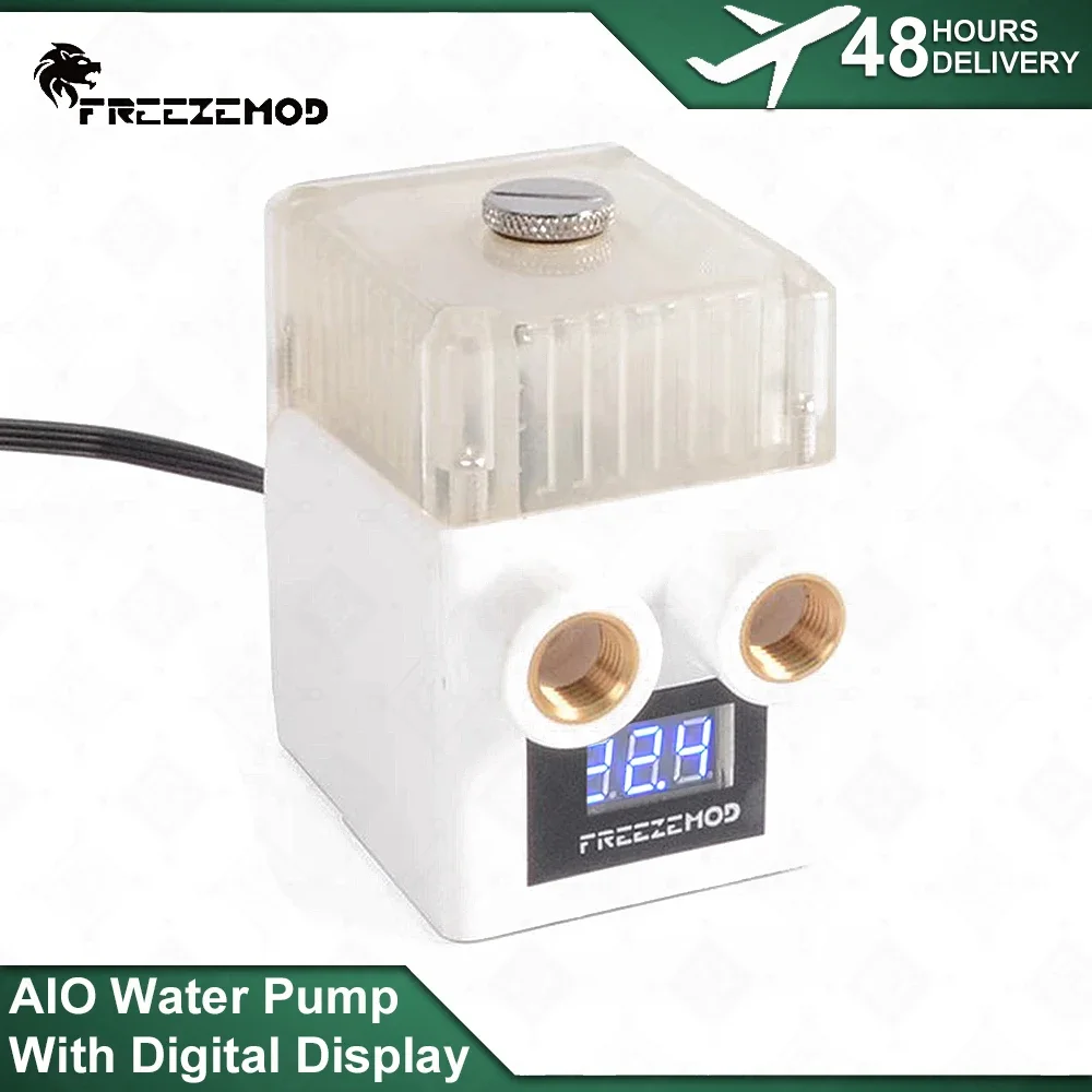 Резервуар для насоса AIO FREEZEMOD с водяным охлаждением, 12 В, встроенный насос для воды с цифровым дисплеем, расход 450 л/ч PUB-12WX450L
Резервуар для насоса AIO FREEZEMOD с водяным охлаждением, 12 В, встроенный насос для воды с цифровым дисплеем, расход 450 л/ч PUB-12WX450L
