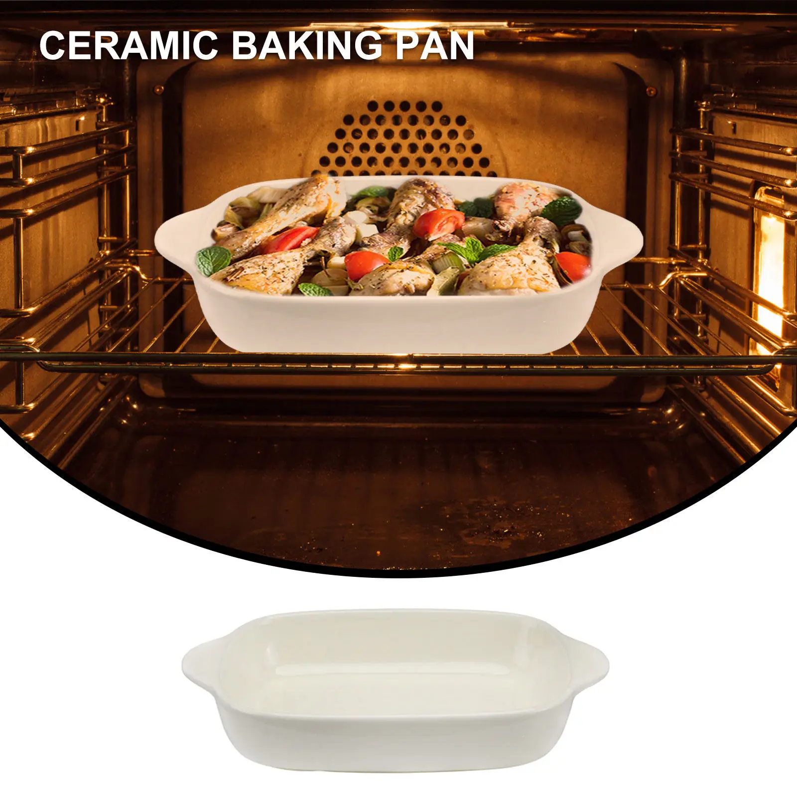 1 шт. термостойкая керамическая форма для выпечки с антипригарным покрытием и удобными ручками для кексов, хлеба, пиццы, курицы, лазаньи
1 шт. термостойкая керамическая форма для выпечки с антипригарным покрытием и удобными ручками для кексов, хлеба, пиццы, курицы, лазаньи