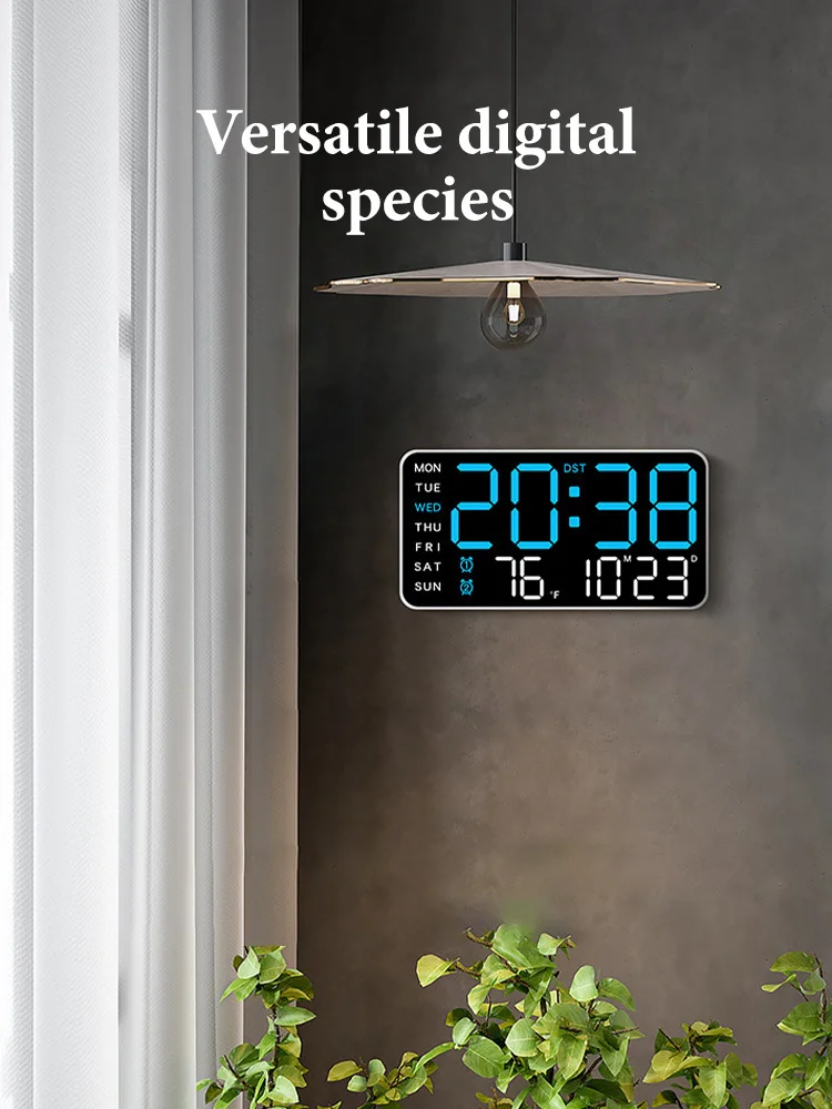 Цифровые настенные часы с голосовым управлением, питание от USB, Повтор недели и температуры, 2 домашних будильника, настройка яркости DST, 12/24 часа
Цифровые настенные часы с голосовым управлением, питание от USB, Повтор недели и температуры, 2 домашних будильника, настройка яркости DST, 12/24 часа