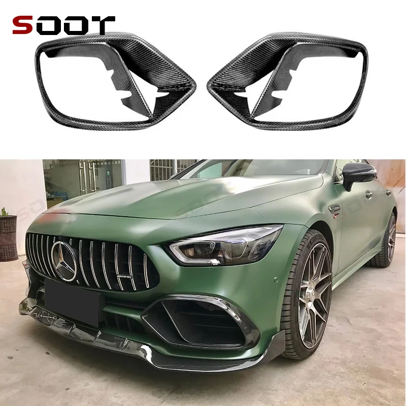 For Mercedes Benz AMG GT50 GT53 Carbon Fiber 2PCS Front Bumper Air Vent Cover Trims Fog lamp frame Car Auto Parts
For Mercedes Benz AMG GT50 GT53 Carbon Fiber 2PCS Front Bumper Air Vent Cover Trims Fog lamp frame Car Auto Parts