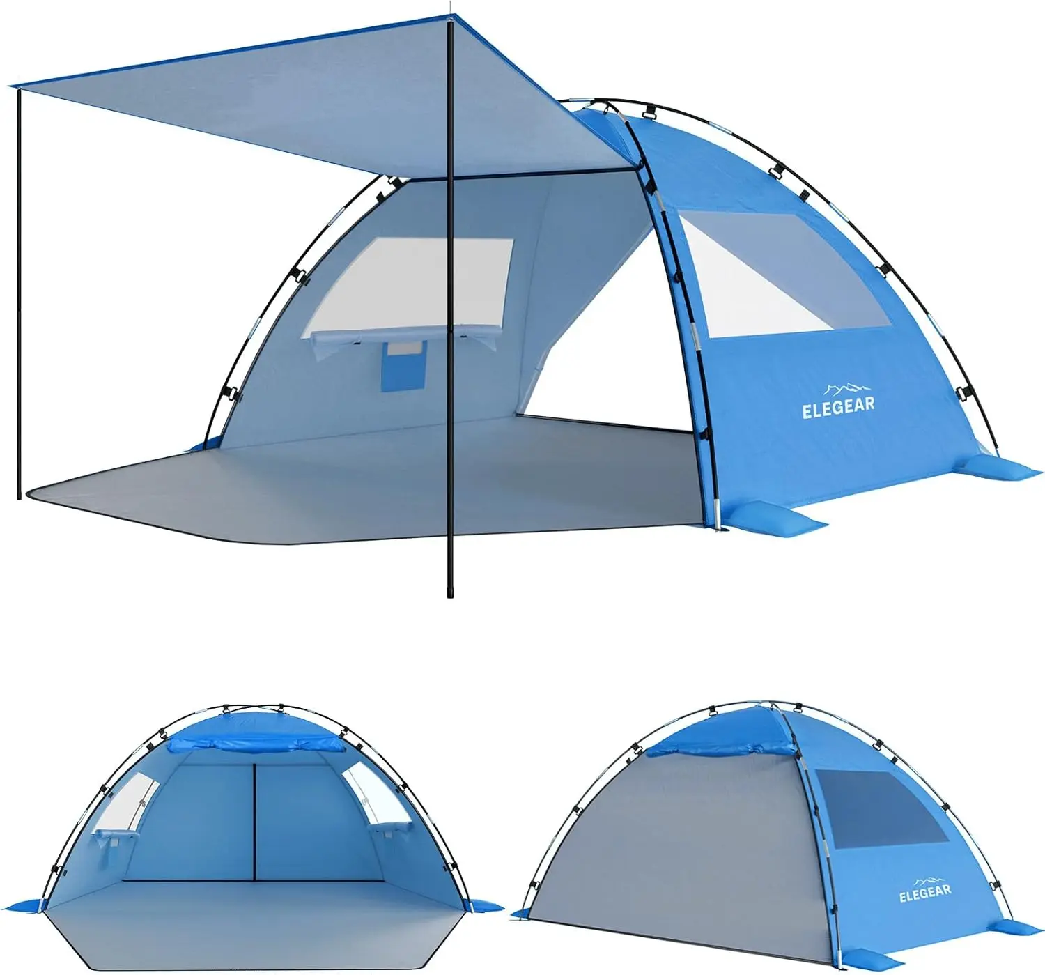 Portable Pop-Up Beach Cabana Sun Shelter for 4-5 Persons, UPF 50+ UV Protection, Double Silver Coating, Lightweight Easy Setup Canopy, Dark Blue
Portable Pop-Up Beach Cabana Sun Shelter for 4-5 Persons, UPF 50+ UV Protection, Double Silver Coating, Lightweight Easy Setup Canopy, Dark Blue