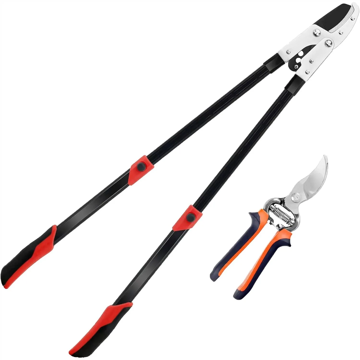 Heavy Duty Loppers Branch Cutter with Compound Action, Extendable 28-41" Tree Trimmer for Cutting Thick Branches Effortlessly
Heavy Duty Loppers Branch Cutter with Compound Action, Extendable 28-41" Tree Trimmer for Cutting Thick Branches Effortlessly