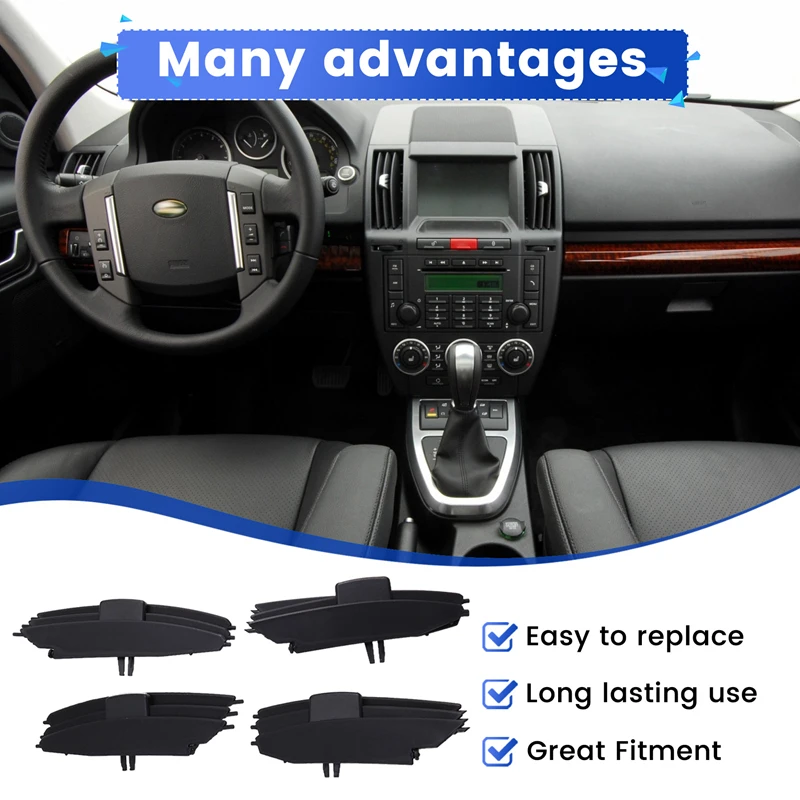 4pcs/Set A/C Vent Outlet Blade Shutter Kit for Land Rover New Arrivals in Stock
4pcs/Set A/C Vent Outlet Blade Shutter Kit for Land Rover New Arrivals in Stock