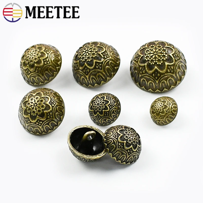 10Pcs Meetee 12-23mm Retro Mushroom Shank Button Coat Bronze Decorative Buttons Jacket Shirt Carved Metal Buckles Sewing Repair
10Pcs Meetee 12-23mm Retro Mushroom Shank Button Coat Bronze Decorative Buttons Jacket Shirt Carved Metal Buckles Sewing Repair