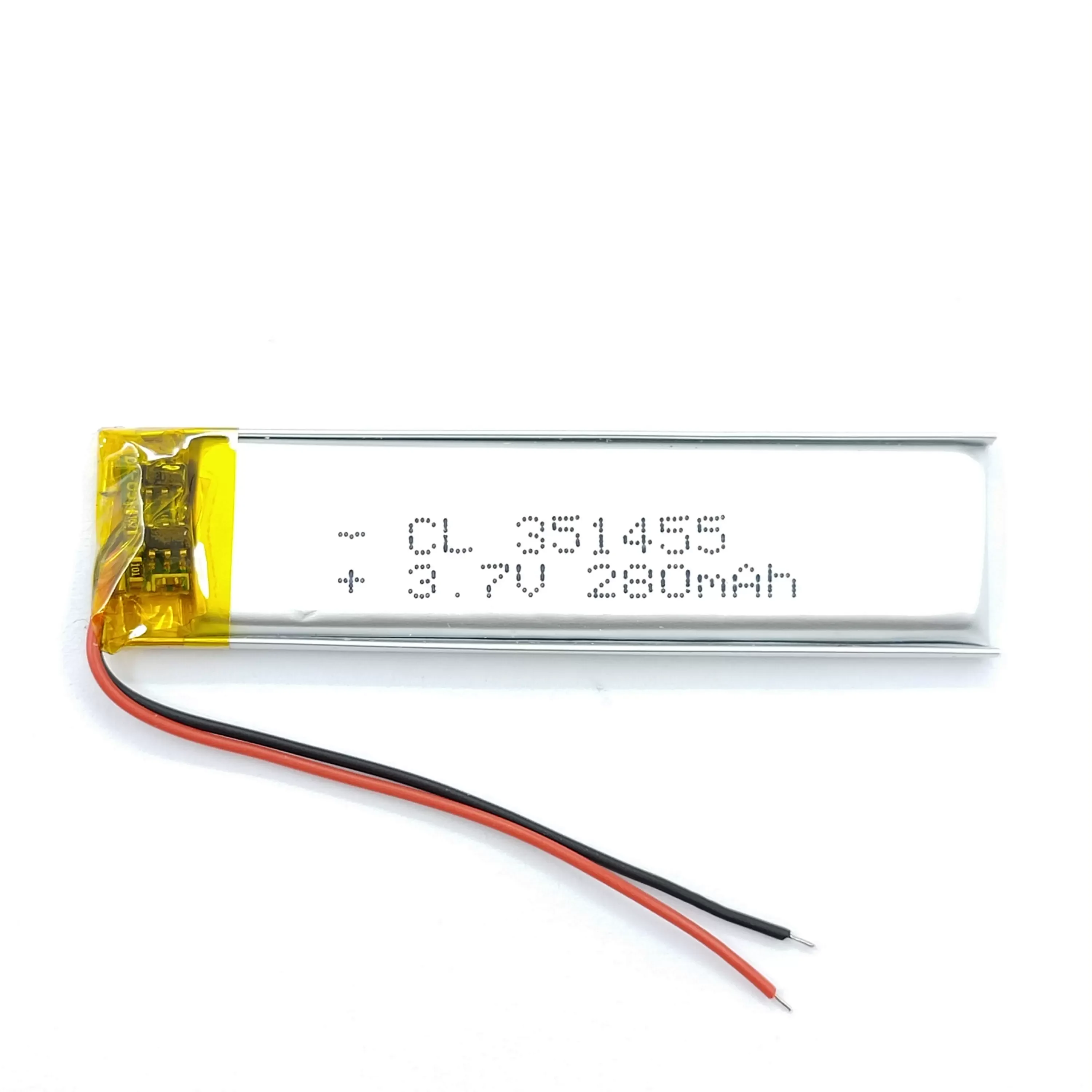 351455 rechargeable polymer lithium battery for 3.7V Recording pen, reading pen, wireless mouse
351455 rechargeable polymer lithium battery for 3.7V Recording pen, reading pen, wireless mouse
