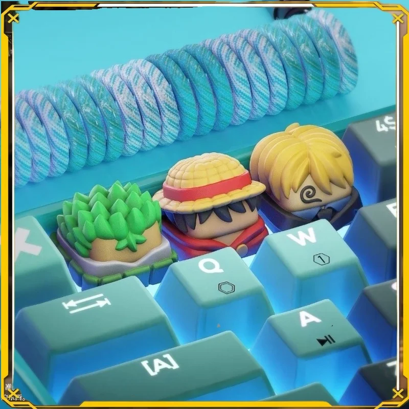 In Stock Peripherals Mechanical Keyboard Replacement Cap Roronoa Zoro Creative Cartoon Keycaps Monkey D Luffy Sanji Boy Gift
In Stock Peripherals Mechanical Keyboard Replacement Cap Roronoa Zoro Creative Cartoon Keycaps Monkey D Luffy Sanji Boy Gift