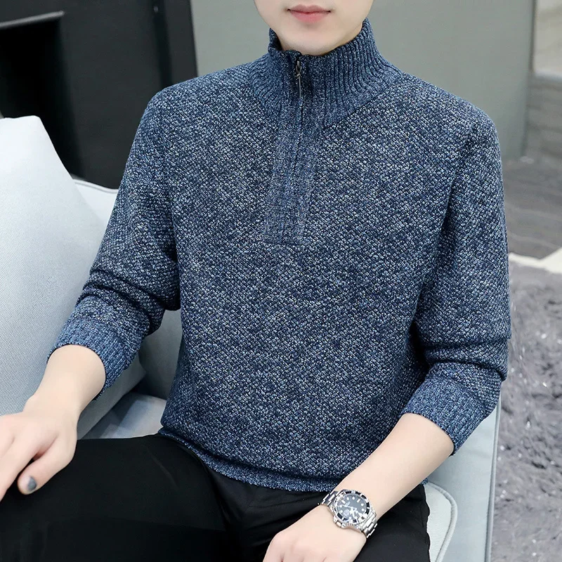 2025 Autumn/Winter New Men's Long Sleeve Knitted Shirt Twisted Flower Half Zipper Collar Versatile Warm Top
2025 Autumn/Winter New Men's Long Sleeve Knitted Shirt Twisted Flower Half Zipper Collar Versatile Warm Top