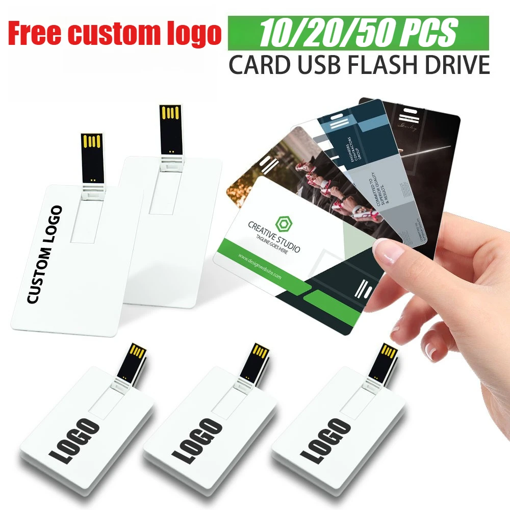 10/20/50pcs Bank Card 2.0 USB Flash Drive 4GB 8GB 16GB Flash Drive Wedding Credit Card Memory Stick 32GB 64GB Free Custom Logo
10/20/50pcs Bank Card 2.0 USB Flash Drive 4GB 8GB 16GB Flash Drive Wedding Credit Card Memory Stick 32GB 64GB Free Custom Logo