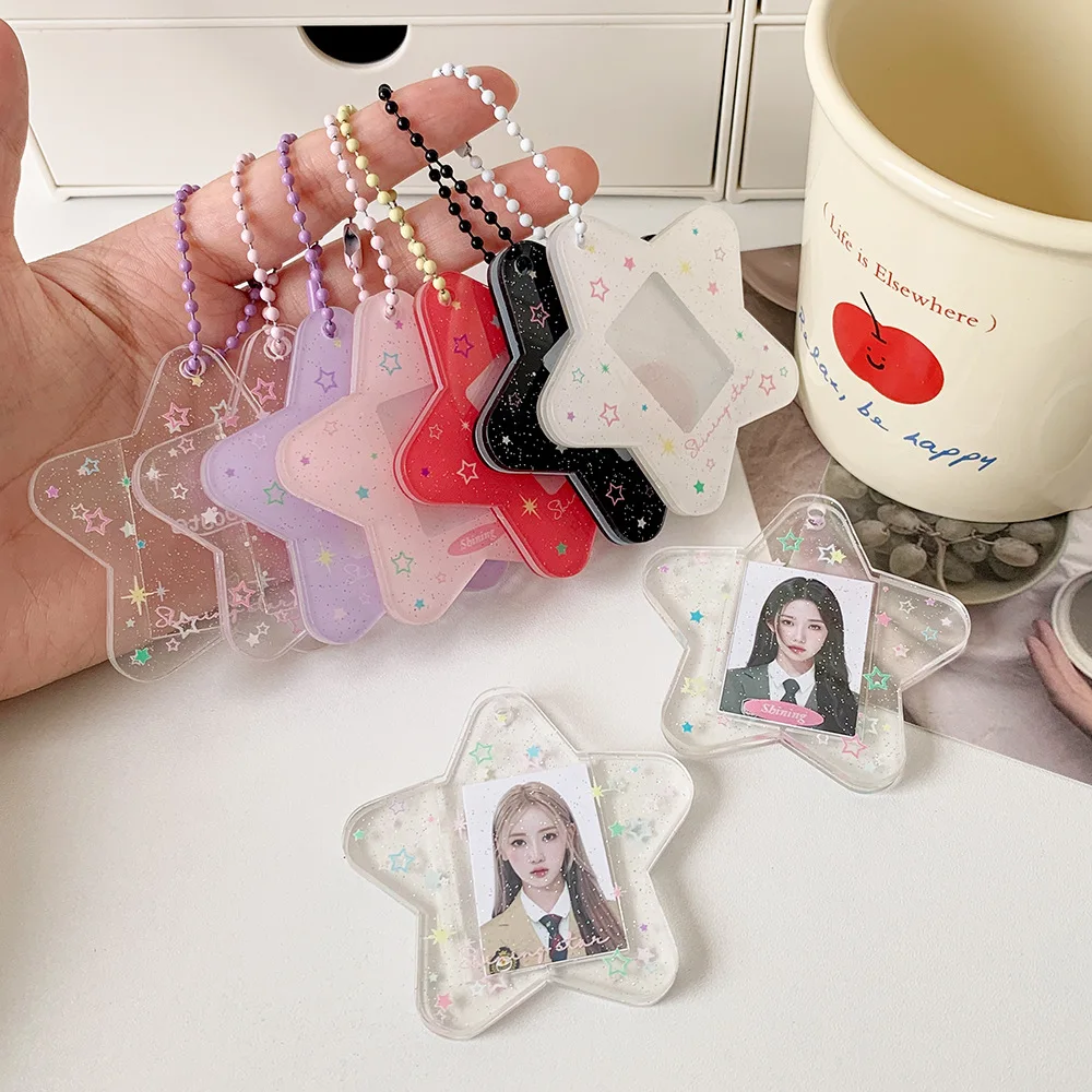 Kpop Fashion Transparent Acrylic Stars 1in Photo Card Holder Cute Girls Idol Photo Storage Pendant Card Bag Decoration Keychain
Kpop Fashion Transparent Acrylic Stars 1in Photo Card Holder Cute Girls Idol Photo Storage Pendant Card Bag Decoration Keychain