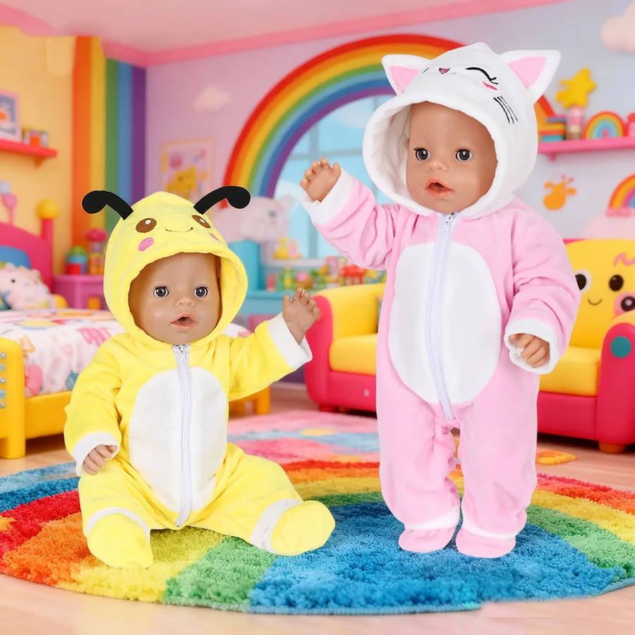 Cute doll clothing set suitable for 16-18 inch reborn dolls, newborn baby dolls, cartoon clothing set, holiday birthday gift
Cute doll clothing set suitable for 16-18 inch reborn dolls, newborn baby dolls, cartoon clothing set, holiday birthday gift