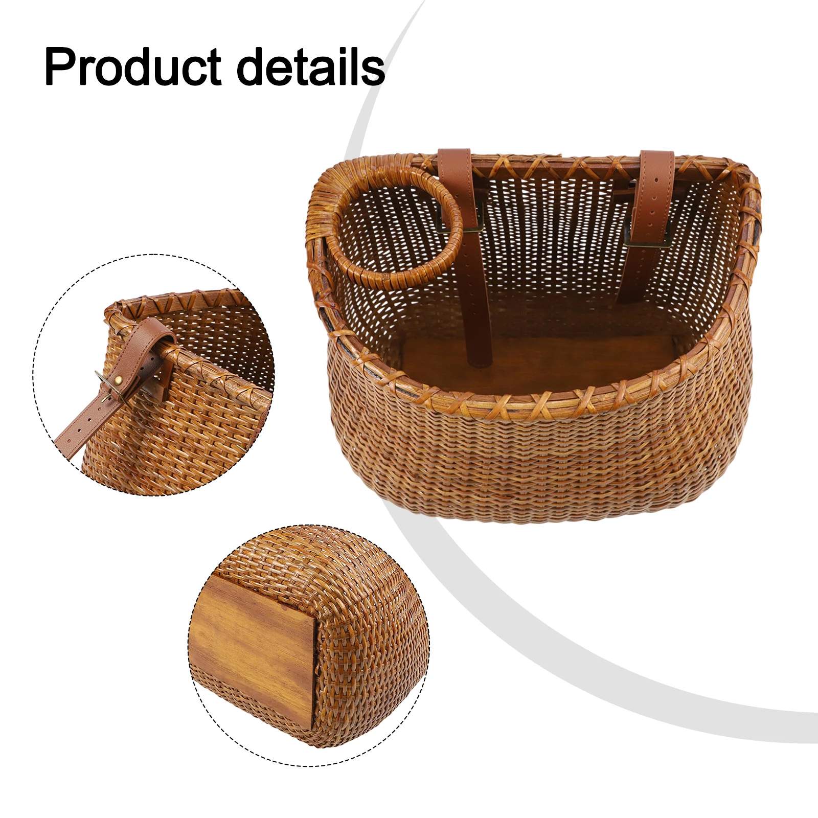 Аксессуары для велосипеда Велосипедная корзина для ежедневного использования Красивый материал из ротанга Хранение на велосипеде Темно-коричневый цвет
Аксессуары для велосипеда Велосипедная корзина для ежедневного использования Красивый материал из ротанга Хранение на велосипеде Темно-коричневый цвет