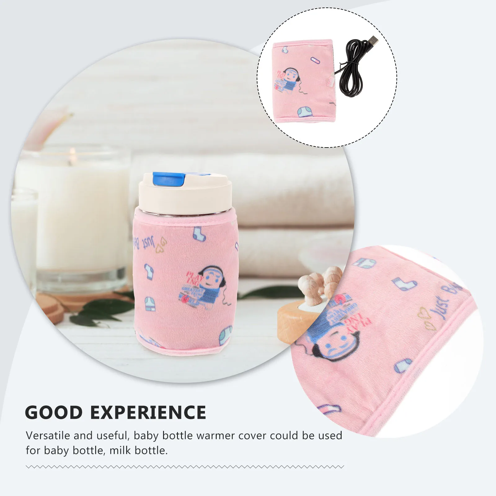 Baby Bottle Warmer Cover Pink USB Car Heater for Milk Bottle Insulation Travel Soft Protector Safe Cotton Material
Baby Bottle Warmer Cover Pink USB Car Heater for Milk Bottle Insulation Travel Soft Protector Safe Cotton Material