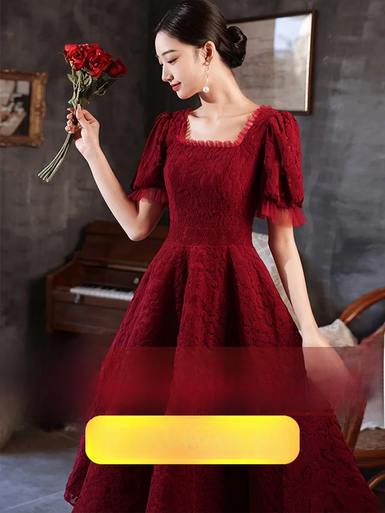 Новое свадебное платье больших размеров цвета красного вина, весна-осень, с высокой талией, коротким рукавом, вышивкой, в стиле принцесса
Новое свадебное платье больших размеров цвета красного вина, весна-осень, с высокой талией, коротким рукавом, вышивкой, в стиле принцесса