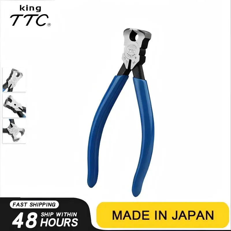 TSUNODA Flat-Nose Top-Cutting Pliers 150/165/210mm (EN-150/165S/210) - Thin-Blade Vertical Cut for Precision Wire Cutting
TSUNODA Flat-Nose Top-Cutting Pliers 150/165/210mm (EN-150/165S/210) - Thin-Blade Vertical Cut for Precision Wire Cutting