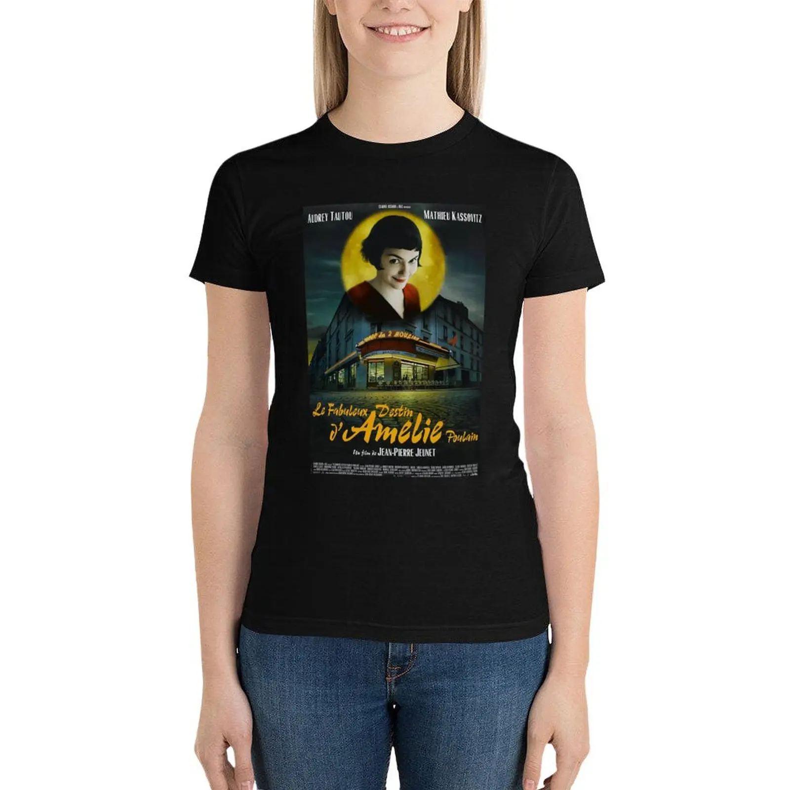 People Call Me Amelie Movie Poster Retro Vintage T-Shirt tops funny Female clothing cute clothes Top Women
People Call Me Amelie Movie Poster Retro Vintage T-Shirt tops funny Female clothing cute clothes Top Women