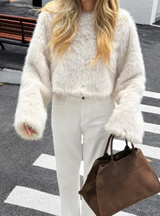 Y2K Spicy Girl Style Women's Long Sleeved Fluffy Coat Autumn Winter Fashion Outerwear for Ladies
Y2K Spicy Girl Style Women's Long Sleeved Fluffy Coat Autumn Winter Fashion Outerwear for Ladies