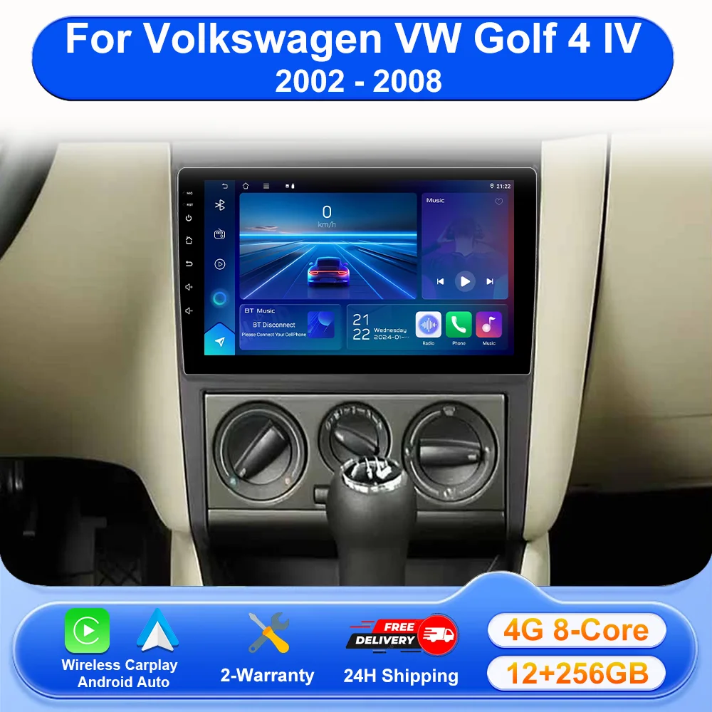 For Volkswagen VW Golf 4 IV 2002-2008 Android 16 Jetta MK4 Classics Car Radio Multimedia Video Player Carplay Touch Screen DVD
For Volkswagen VW Golf 4 IV 2002-2008 Android 16 Jetta MK4 Classics Car Radio Multimedia Video Player Carplay Touch Screen DVD
