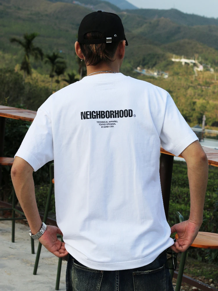 New Summer NBHD Trendy Brand Heavyweight Pure Cotton ort Sve Men's T-irt Loose Versatile Base Layer irt for All Seasons
New Summer NBHD Trendy Brand Heavyweight Pure Cotton ort Sve Men's T-irt Loose Versatile Base Layer irt for All Seasons