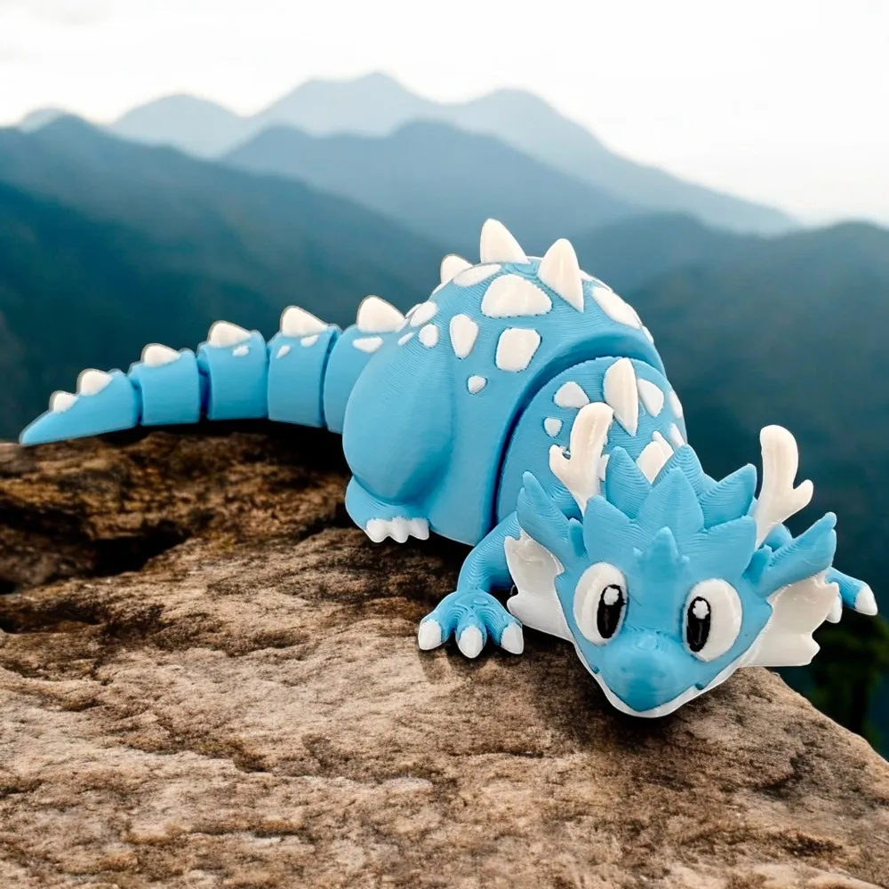 Joint Movable Frost Dragon Mobile Toy Cartoon Animal Frost Dragon 3D Printing Doll Figurine Realistic 3D Printing Frost Dragon
Joint Movable Frost Dragon Mobile Toy Cartoon Animal Frost Dragon 3D Printing Doll Figurine Realistic 3D Printing Frost Dragon
