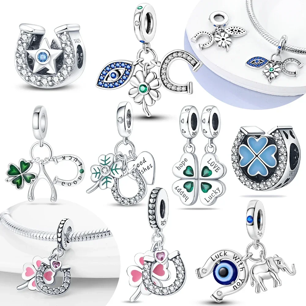 Exquisite Green Four-leaf Clover Heart Star Pink U-shaped Original Charms Beads Fit Bracelet 925 Silver Women Diy Gift Accessory
Exquisite Green Four-leaf Clover Heart Star Pink U-shaped Original Charms Beads Fit Bracelet 925 Silver Women Diy Gift Accessory