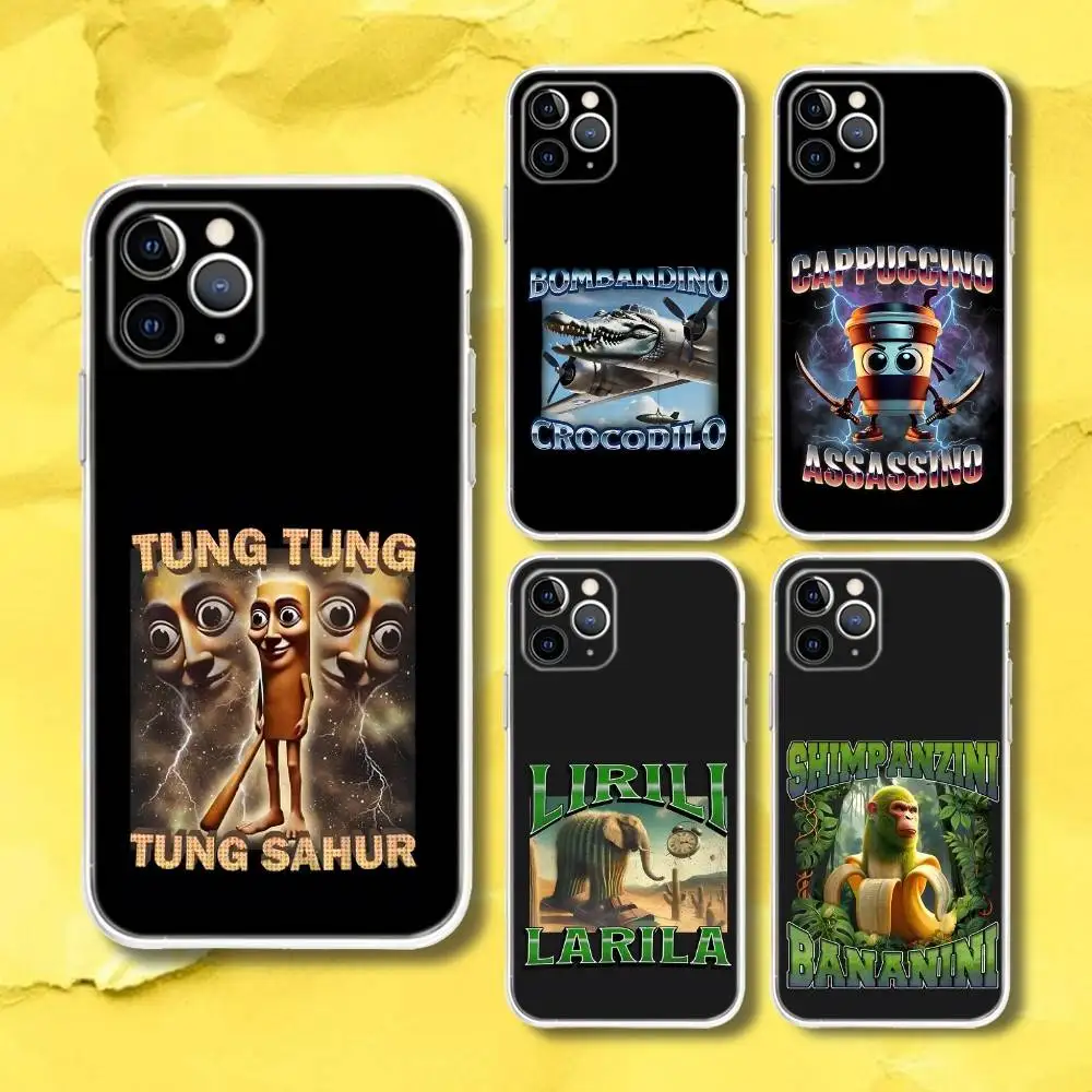 Tung Tung Sahur Funny Memes Transparent Phone Case For iPhone 17,13,15,12,11,14,16 Pro Max Mini 7,8 Plus SE4,17E Air Fundas
Tung Tung Sahur Funny Memes Transparent Phone Case For iPhone 17,13,15,12,11,14,16 Pro Max Mini 7,8 Plus SE4,17E Air Fundas