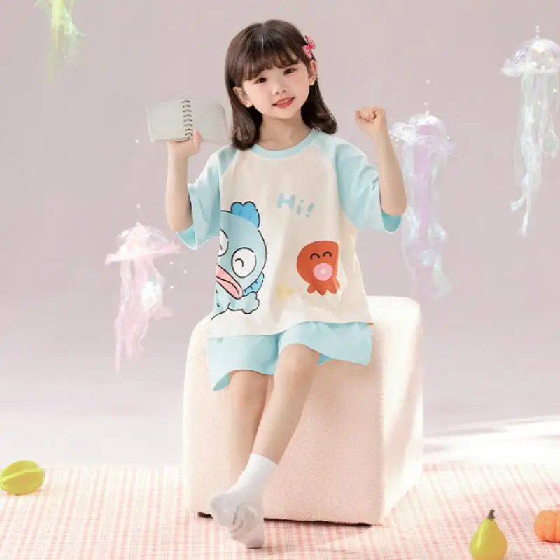 Girls New Short Sleeved Short Home Suit Set Girls Spring Autumn Pajama Student Parent-Child Style Fashionable Soft Two-Piece Set
Girls New Short Sleeved Short Home Suit Set Girls Spring Autumn Pajama Student Parent-Child Style Fashionable Soft Two-Piece Set