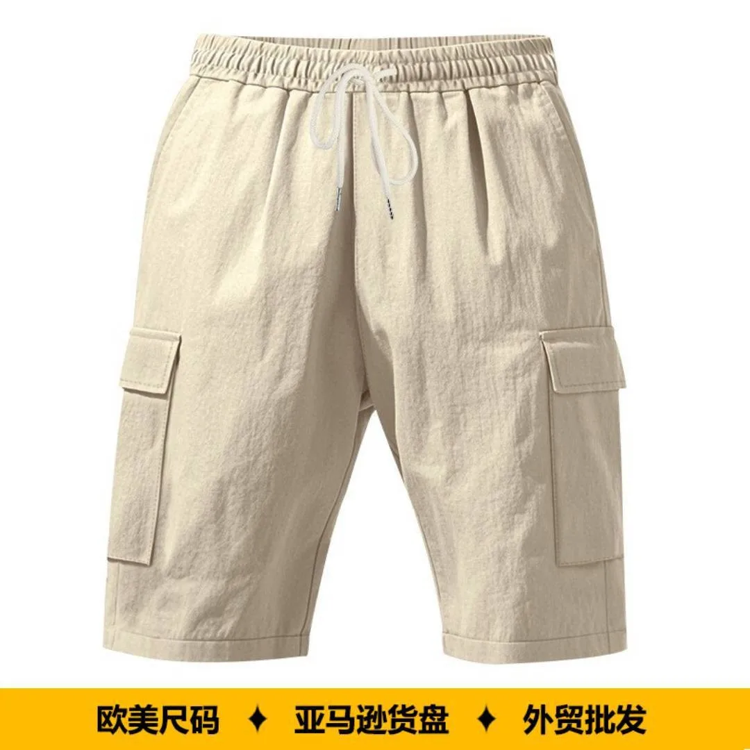 Men Cargo Shorts Summer Light Beige Utility Shorts Straight Leg Work Shorts Flat Front Tactical Shorts Knee Length Drawstring
Men Cargo Shorts Summer Light Beige Utility Shorts Straight Leg Work Shorts Flat Front Tactical Shorts Knee Length Drawstring