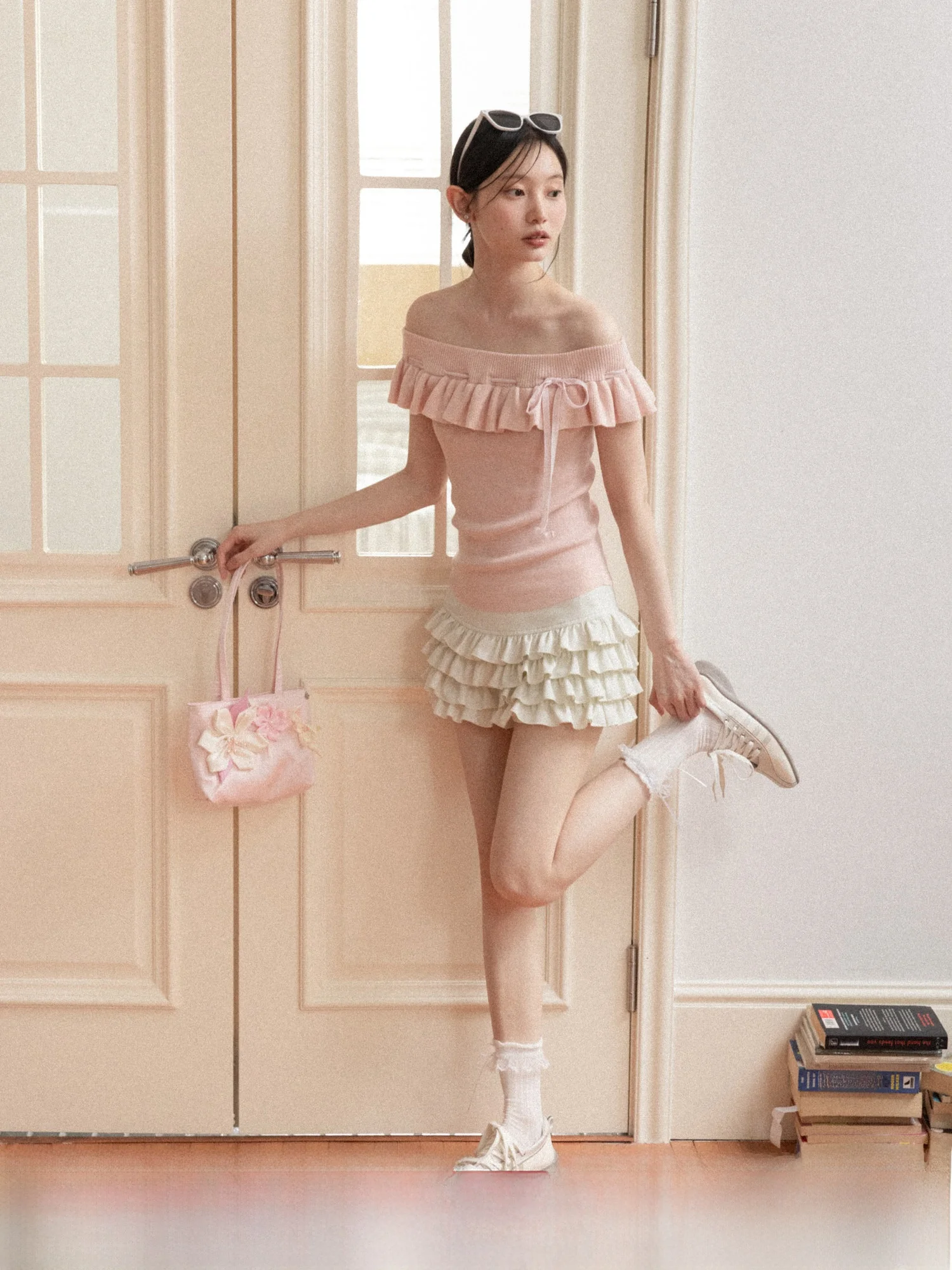 High Waist A-Line Skirt Women's Spring 2026 Short Skirts Peach Color Lace Trim Cake Skirt Slimming Polyester Fiber
High Waist A-Line Skirt Women's Spring 2026 Short Skirts Peach Color Lace Trim Cake Skirt Slimming Polyester Fiber