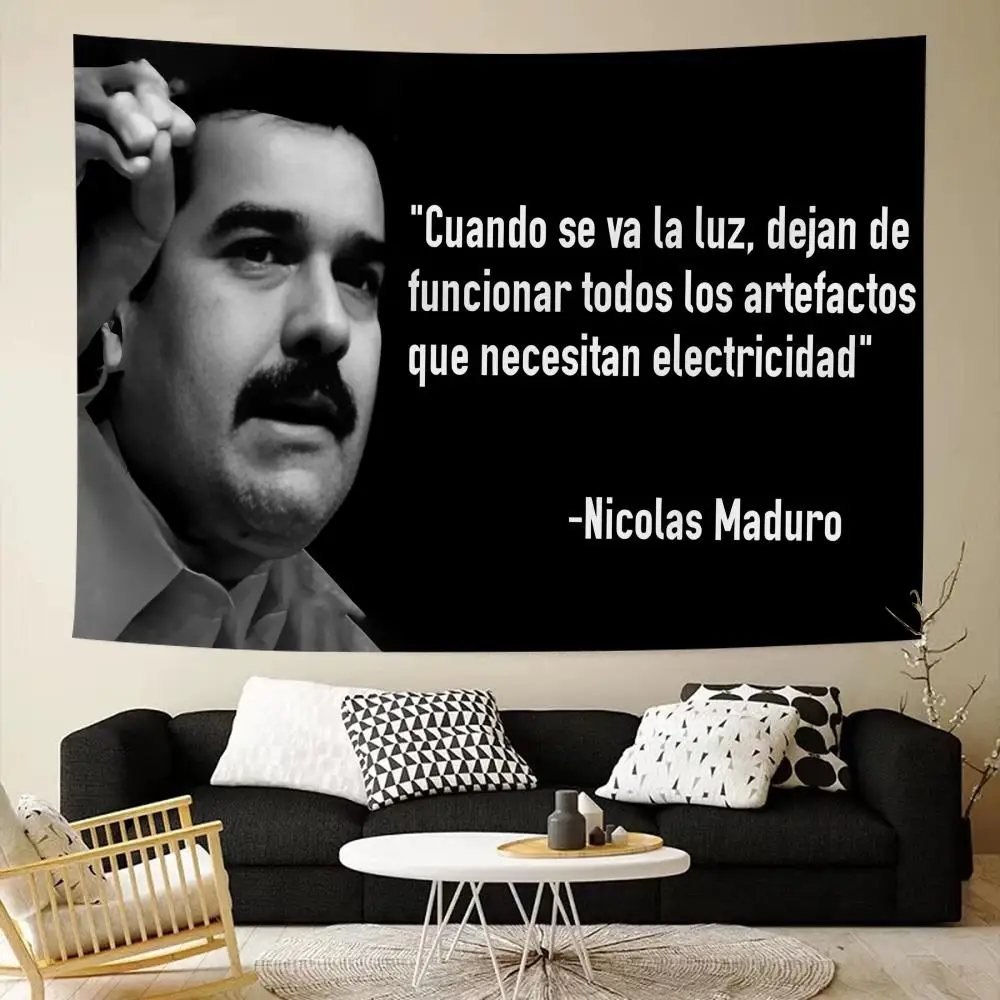 N-NicolasS M-MaduroS Venezuela Tapestry Custom Living Bedroom Party Dormitory Interior Wall Bohemian Decoration Attached Clip
N-NicolasS M-MaduroS Venezuela Tapestry Custom Living Bedroom Party Dormitory Interior Wall Bohemian Decoration Attached Clip