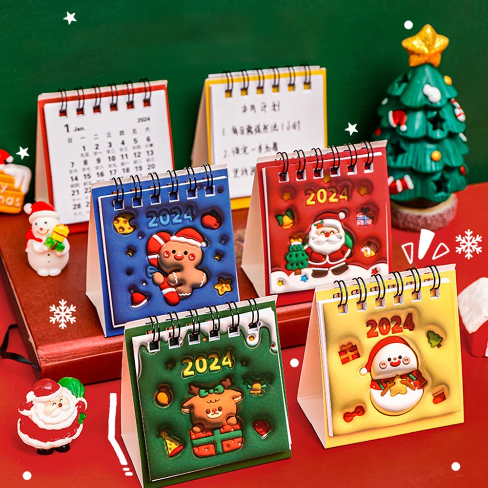 Christmas Theme Cartoon Three-dimensional Paintings Time Desk Calendar Table Ornaments Calendar Children's New Year Holiday Gift
Christmas Theme Cartoon Three-dimensional Paintings Time Desk Calendar Table Ornaments Calendar Children's New Year Holiday Gift