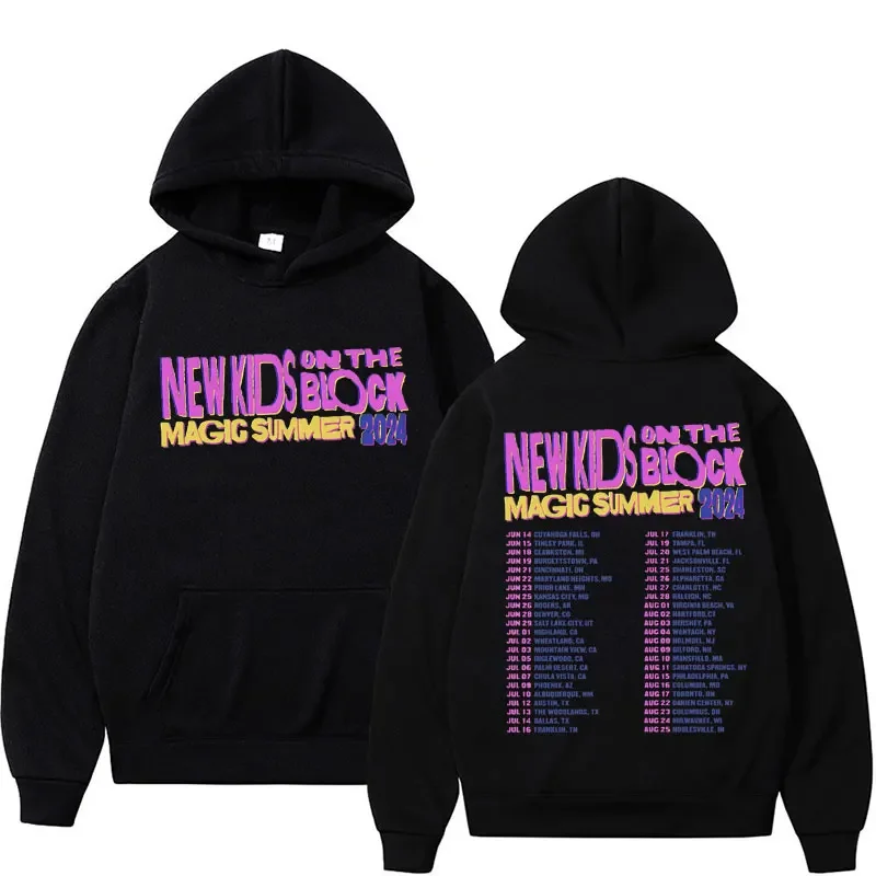New Kids on The Block The Magic Summer Tour 2024 Hoodies Men's Women Hip Hop Rock Vintage Hooded Sweatshirts Harajuku Streetwear
New Kids on The Block The Magic Summer Tour 2024 Hoodies Men's Women Hip Hop Rock Vintage Hooded Sweatshirts Harajuku Streetwear