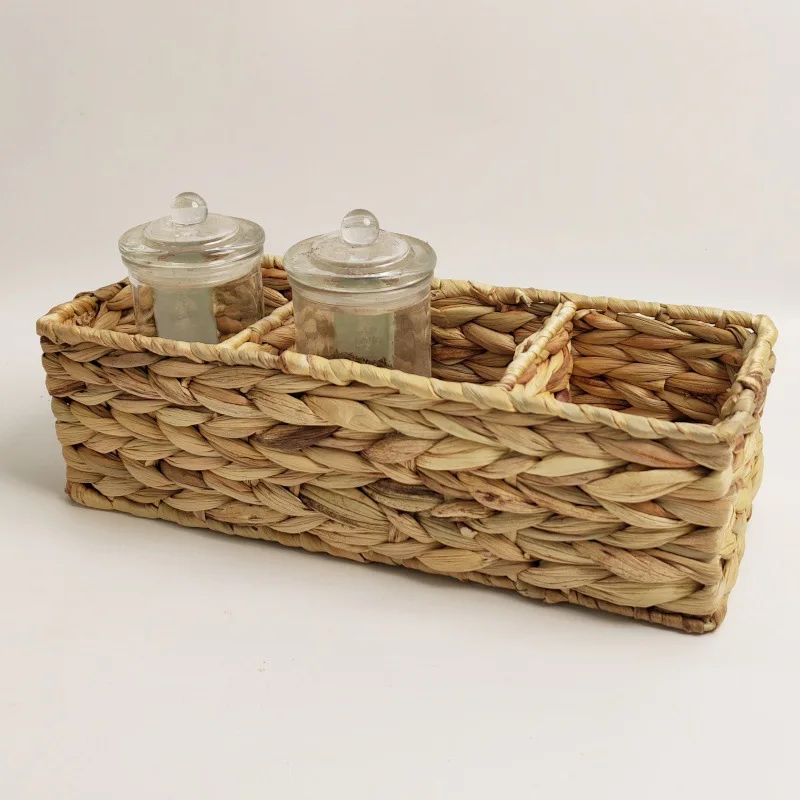 Handmade Woven Three Compartment Desktop Storage Basket Gourd Grass Rattan Woven Storage Basket
Handmade Woven Three Compartment Desktop Storage Basket Gourd Grass Rattan Woven Storage Basket