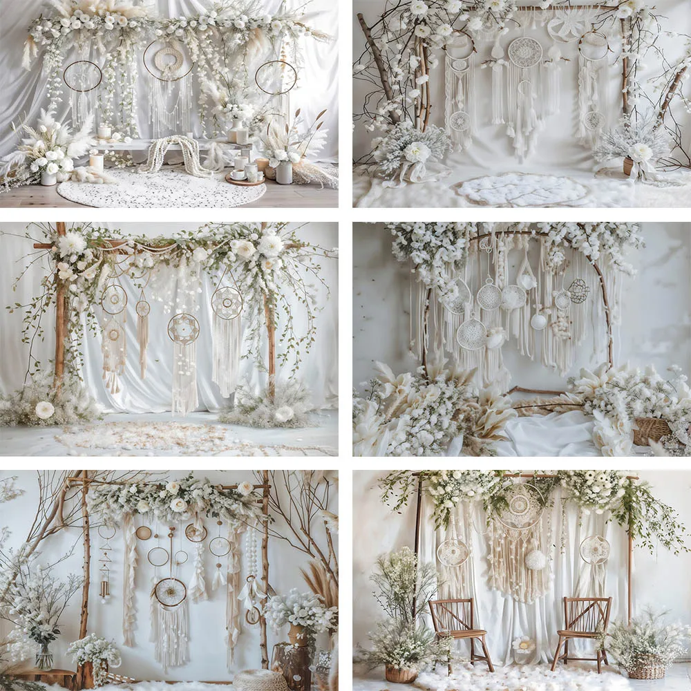 Mehofond Photography Background Boho Maternity White Flowers Curtain Adult Birthday Wedding Portrait Decor Backdrop Photo Studio
Mehofond Photography Background Boho Maternity White Flowers Curtain Adult Birthday Wedding Portrait Decor Backdrop Photo Studio