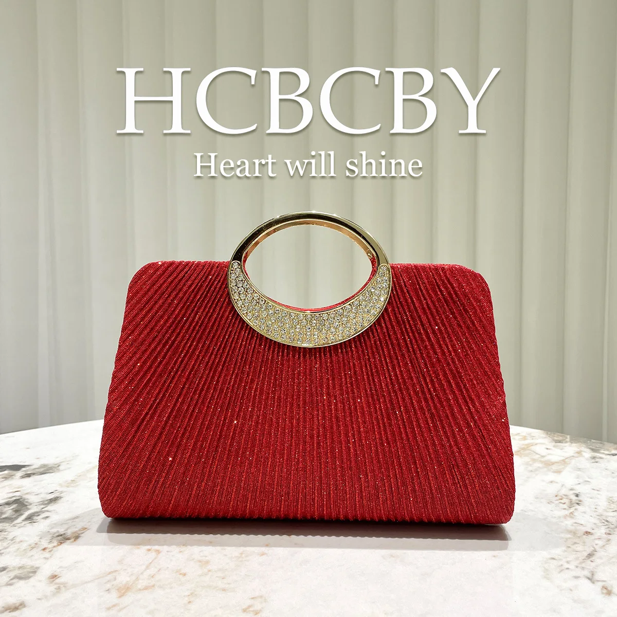 Red Simple Sparkling Stripe Banquet Bag Ladies' Personalized Elegant Handbag
Red Simple Sparkling Stripe Banquet Bag Ladies' Personalized Elegant Handbag