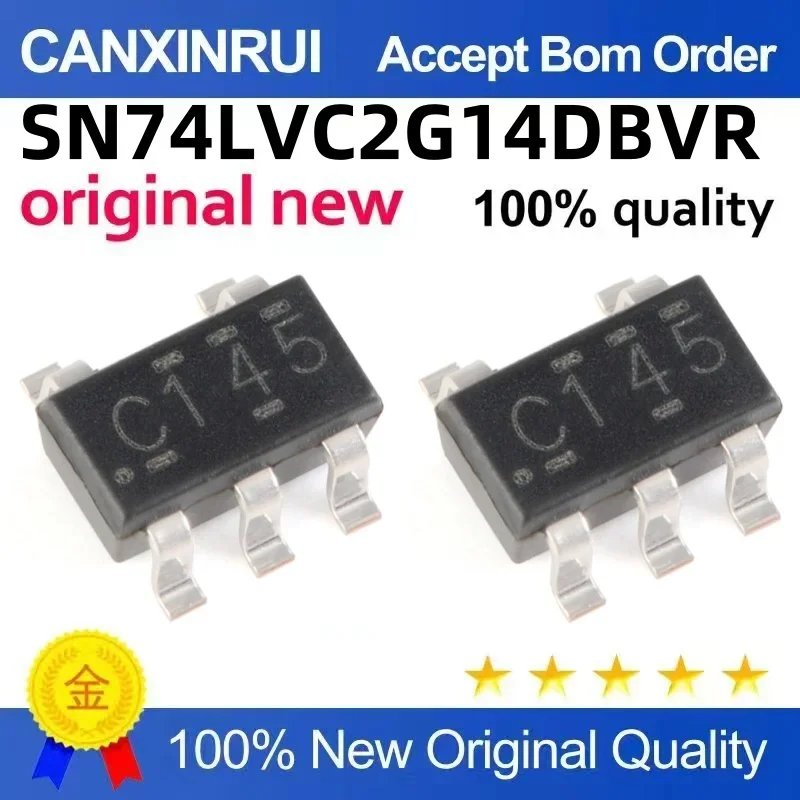 (5-100 pieces)Brand new original SN74LVC2G14DBVR C145 SOT23-6 Schmitt trigger inverter chip
(5-100 pieces)Brand new original SN74LVC2G14DBVR C145 SOT23-6 Schmitt trigger inverter chip