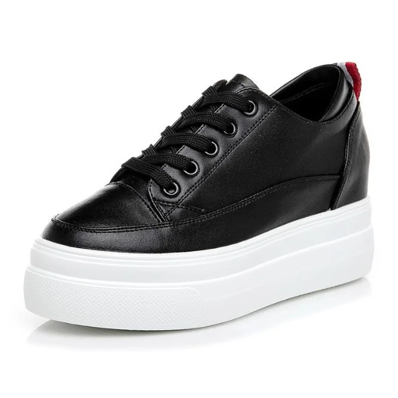 Женские кроссовки на массивном каблуке, повседневная женская обувь из натуральной кожи, вулканизированная обувь на высоком каблуке и платформе, женская весенне-осенняя обувь 34-39
Женские кроссовки на массивном каблуке, повседневная женская обувь из натуральной кожи, вулканизированная обувь на высоком каблуке и платформе, женская весенне-осенняя обувь 34-39