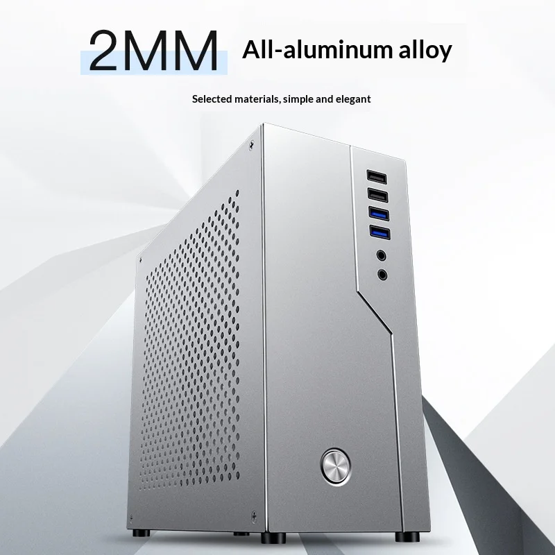 4.7L Mini ITX Aluminum Case SKTC SR01, 2mm Thick, Full PCIe Slot & DC Power, 19x19cm MB, USB3.1 X2 for HTPC Office
4.7L Mini ITX Aluminum Case SKTC SR01, 2mm Thick, Full PCIe Slot & DC Power, 19x19cm MB, USB3.1 X2 for HTPC Office