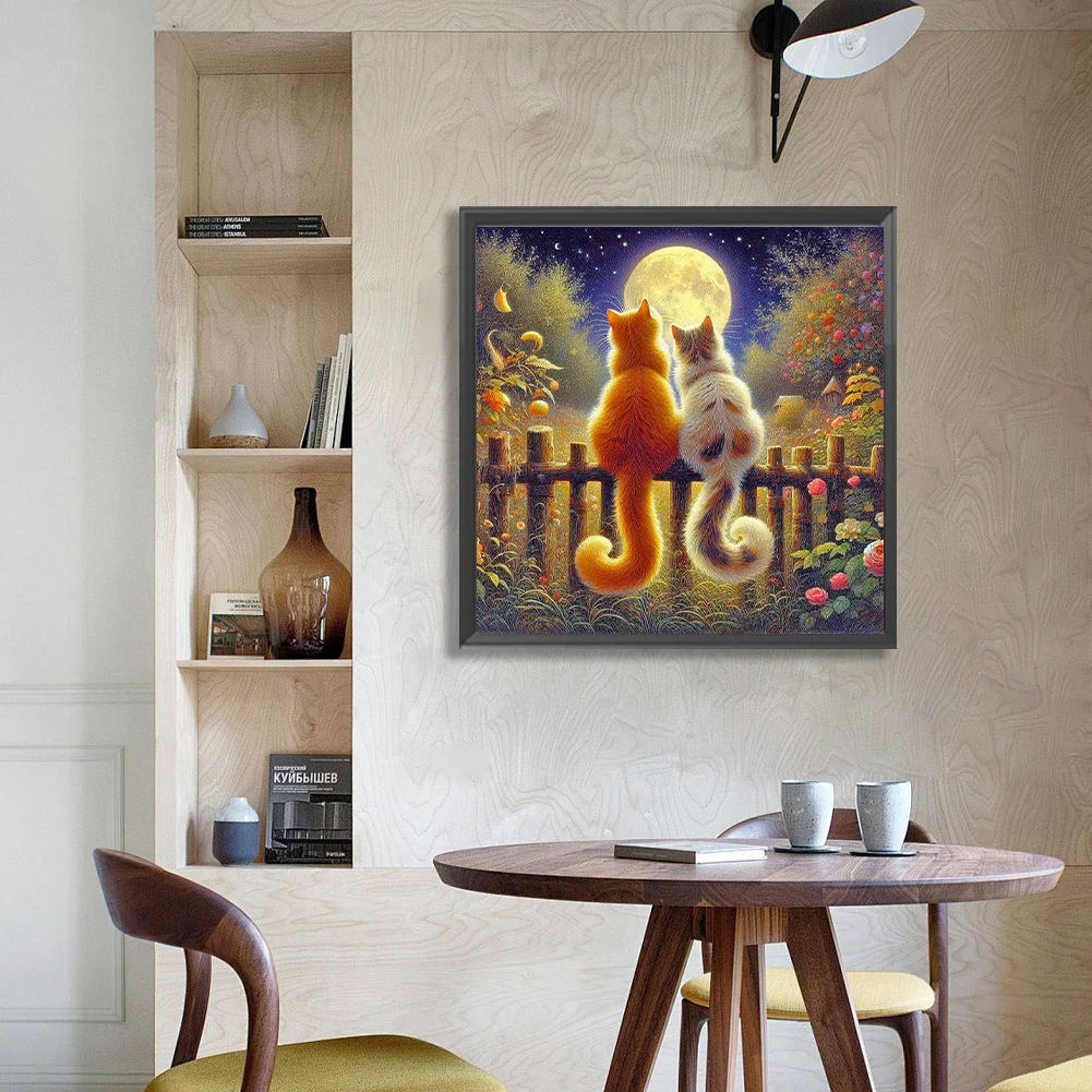 Cats 5D DIY Full Drill Round Diamond Painting Kit for Home Wall Decor 50x50cm
Cats 5D DIY Full Drill Round Diamond Painting Kit for Home Wall Decor 50x50cm